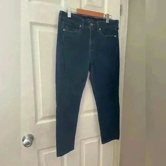 SPANX 5-pocket skinny jeans size 29 medium  wash with zipper - Picture 1 of 9